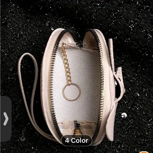 ✨HP✨3-D GREY, BLUE or BLUSH PINK ELEPHANT COIN PURSE WRISTLET - Picture 8 of 10